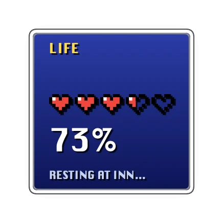 The Battery widget in Quest
