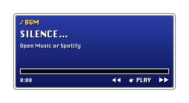 The Now Playing widget in Quest